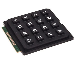 4×4 Matrix 16 Keyboard Keypad Telephone Style - Black chennai india